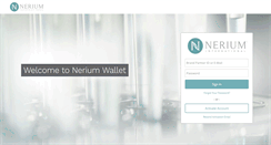 Desktop Screenshot of neriumwallet.com
